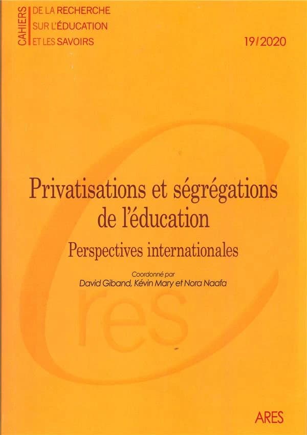 Cahiers de la recherche sur l'éducation et les savoirs, n° 19