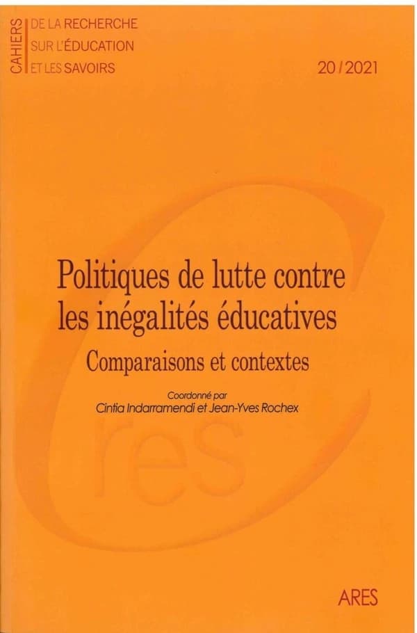CAHIERS DE LA RECHERCHE : Cahiers de la recherche sur l'éducation et les savoirs 20