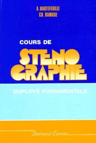 Cours de sténographie DF ; manuel de l'élève