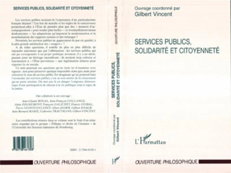 Service publics, solidarité et citoyenneté : [actes d'un séminaire]
