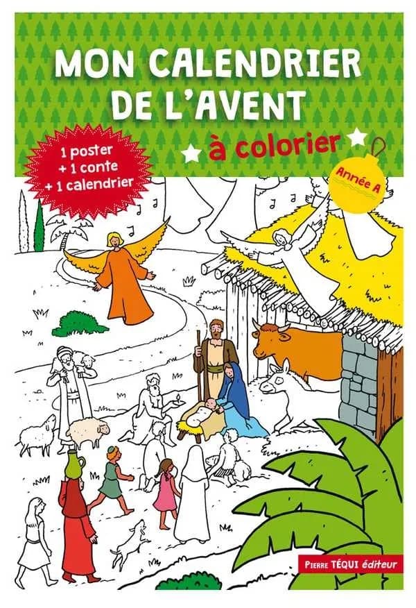 Mon calendrier de l avent a colorier