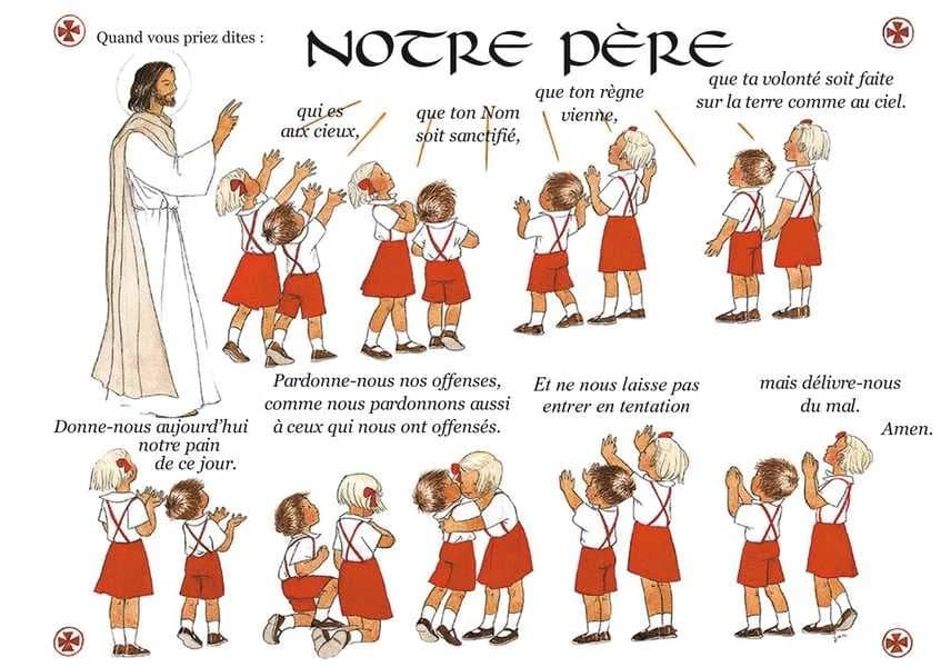 Carte notre père tutoiement