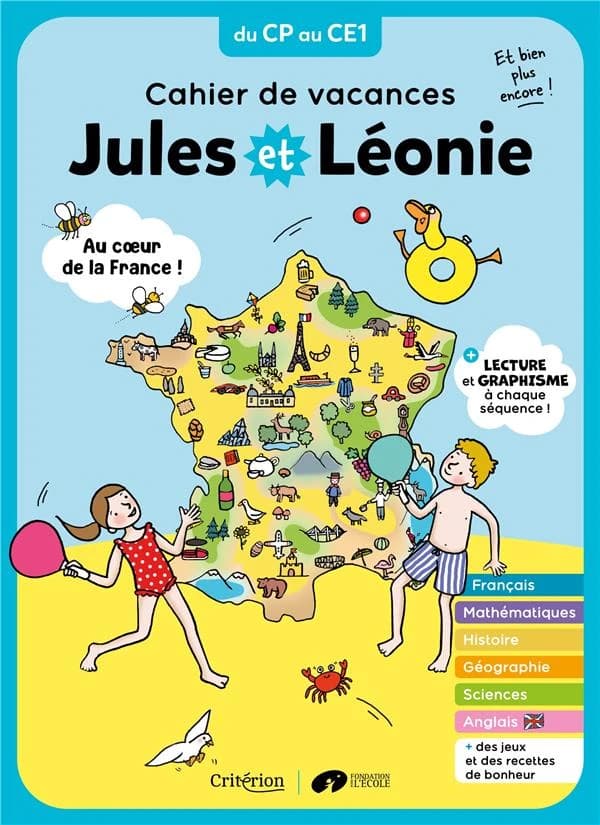 Jules et Léonie : Cahier de vacances ; du CP au CE1