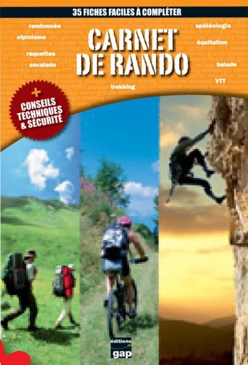Carnet de rando ; 35 fiches faciles à compléter