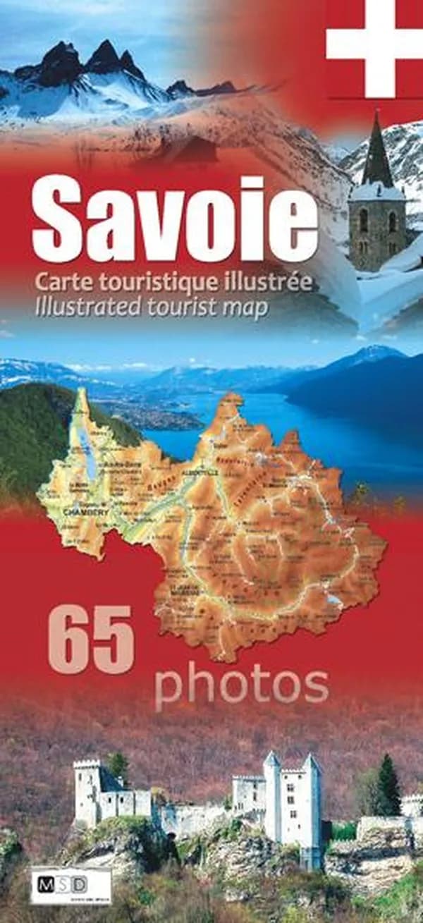 Savoie : carte touristique illustrée : 65 photos