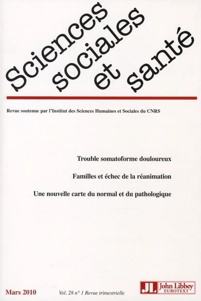 Trouble somatoforme douloureux ; familles en échec de la réanimation ; une nouvelle carte du normal et du pathologique