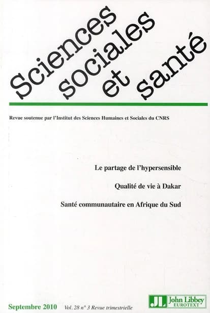 REVUE SCIENCES SOCIALES ET SANTE n.28