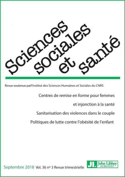 Revue sciences sociales et sante. septembre 2019