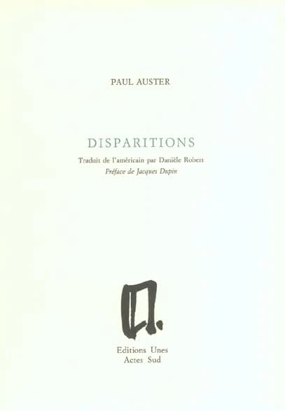Disparitions
