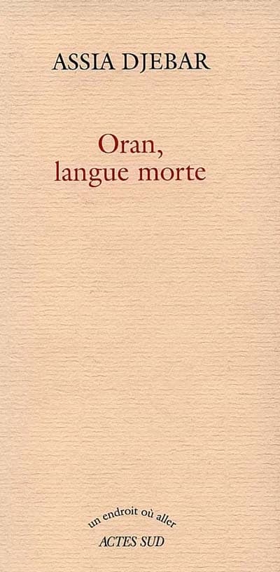 Oran, langue morte