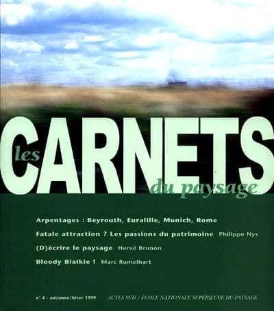 Les Carnets du paysage, n°4