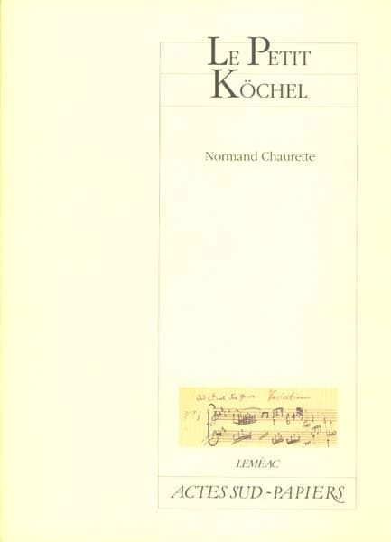 Le petit Köchel : [Festival d'Avignon, 8 juillet 2000]