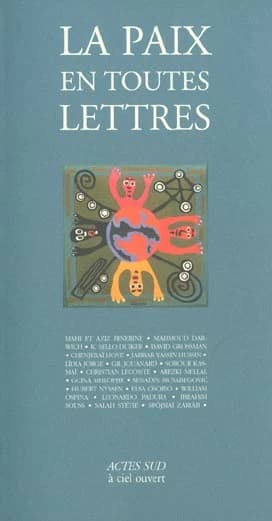 La Paix en toutes lettres