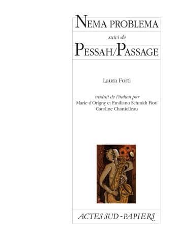 Nema problema ; suivi de Pessah-Passage