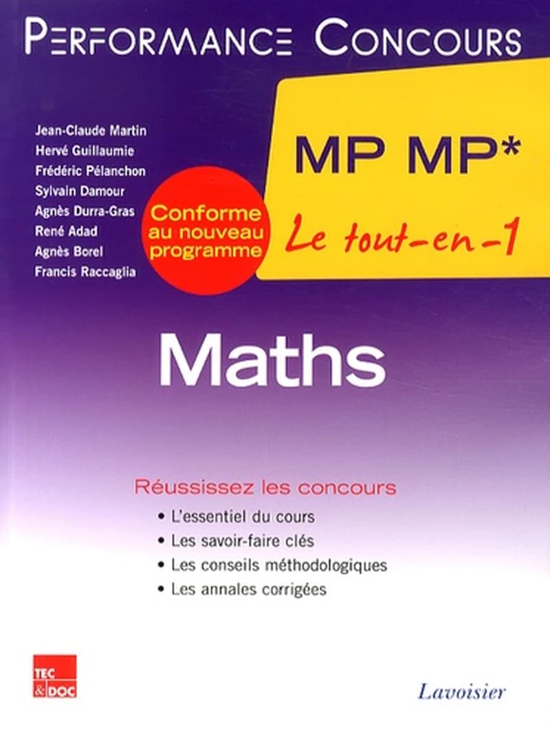 Maths, 2e année MP MP*
