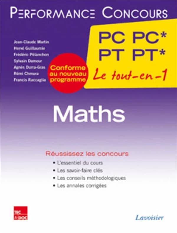 Maths, 2e année PC PC*-PT PT*
