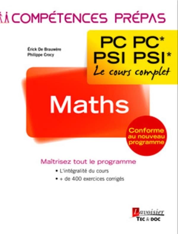Maths, 2e année PC PC*-PSI PSI*