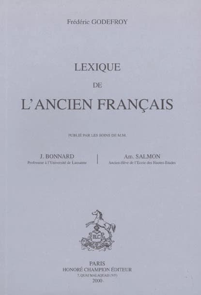 Lexique de l'ancien français