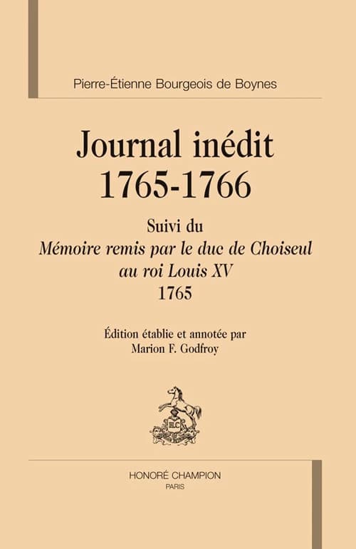 Journal inédit, 1765-1766