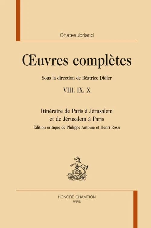 Itinéraire de Paris à Jérusalem et de Jérusalem à Paris