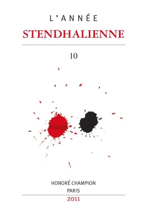 L'ANNEE STENDHALIENNE Tome 10 : Stendhal et l'argent ; varia