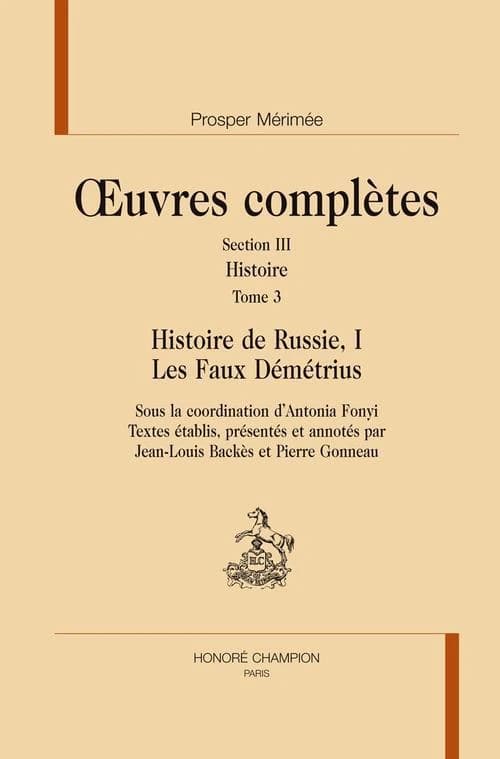 Histoire. Tome 3, Histoire de Russie. I, Les faux Démétrius