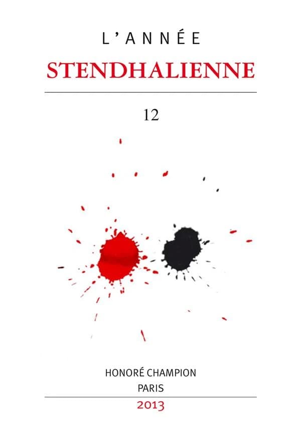 L'ANNEE STENDHALIENNE n.12 : textes et paratextes ; un demi-siècle d'études stendhaliennes (1962-2012)