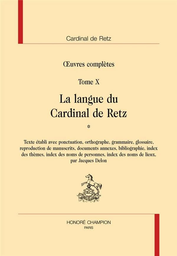 La langue du cardinal de Retz