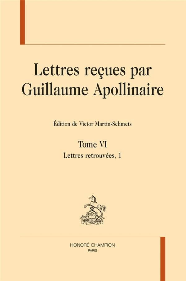Lettres retrouvées. 1