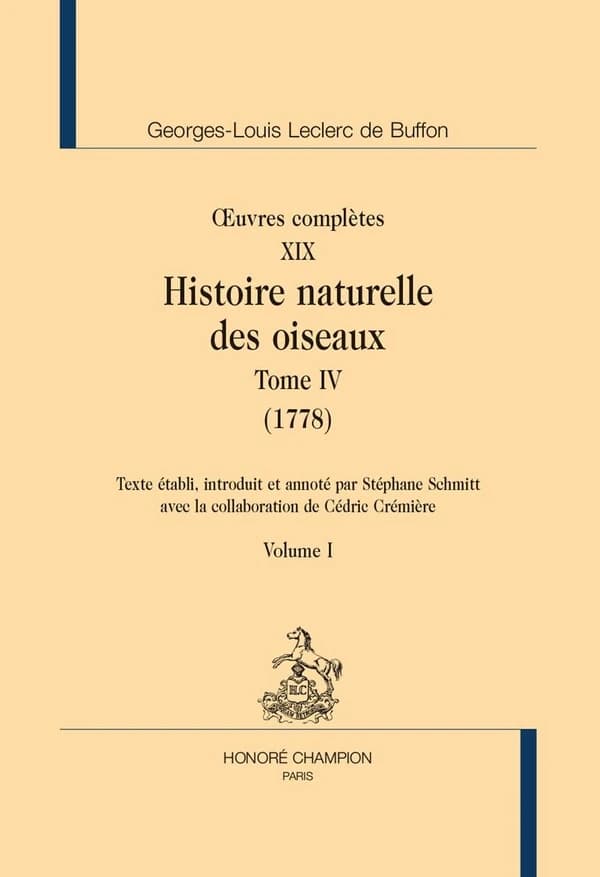 Histoire naturelle des oiseaux. Tome IV