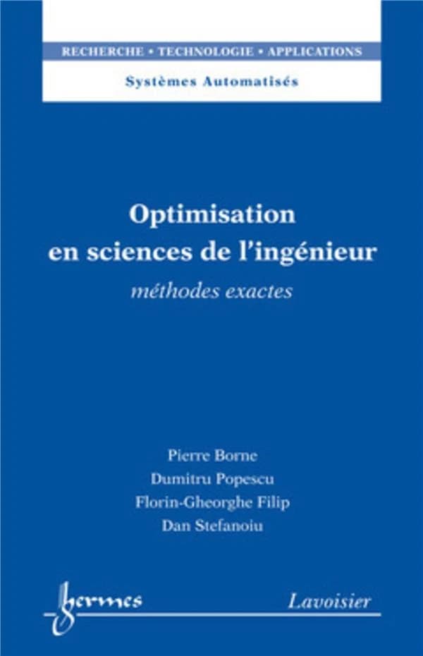 Optimisation en sciences de l'ingénieur : méthodes exactes