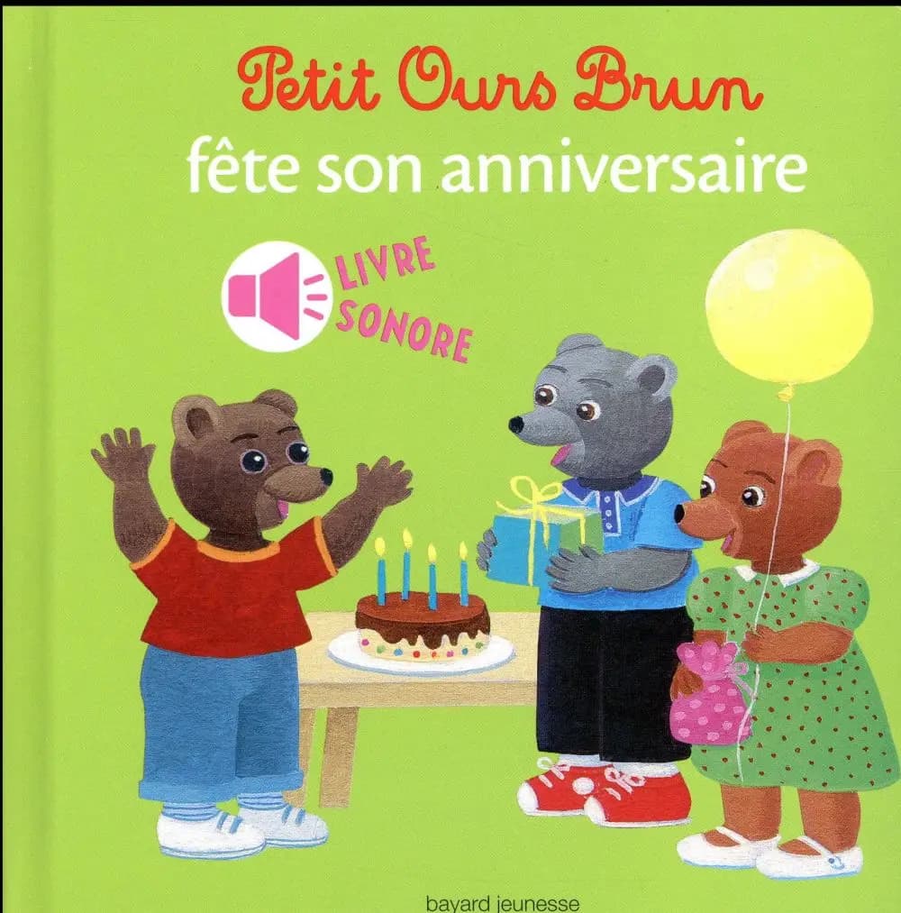 Petit Ours brun fête son anniversaire