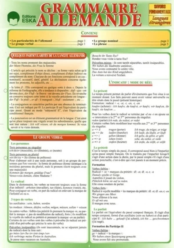 Grammaire allemande