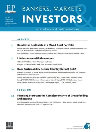 RESIDENTIAL REAL ESTATE IN A MIXED-ASSET PORTFOLIO-BMI 150 : BANKERS, MARKETS INVESTORS N°150-MARCH 2018