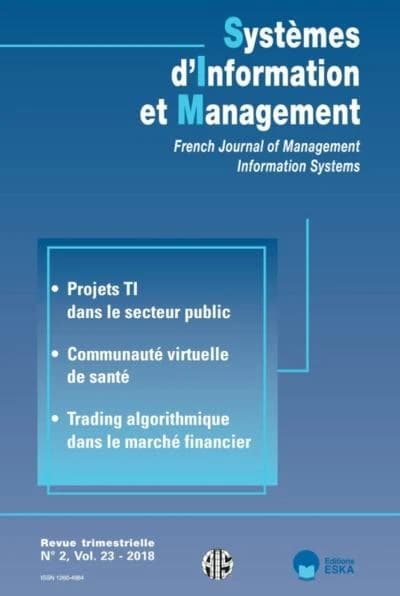 COMMUNAUTE VIRTUELLE DE SANTE-SIM 2-2018 : SYSTEMES D'INFORMATION ET MANAGEMENT VOL.23 N°2-2018