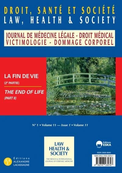 Droit, santé et société n.11 : La fin de vie (2ème partie)