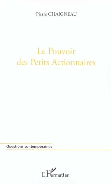 Le pouvoir des petits actionnaires : les dysfonctionnements financiers