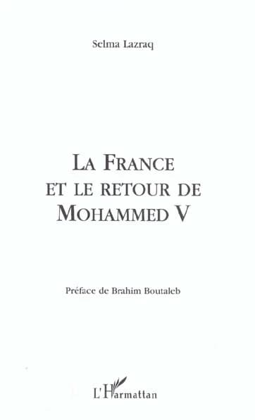 La France et le retour de Mohammed V