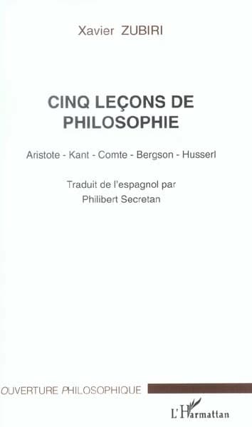 Cinq leçons de philosophie