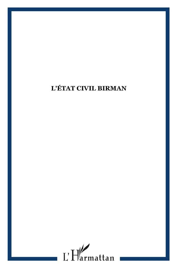 L'état civil Birman