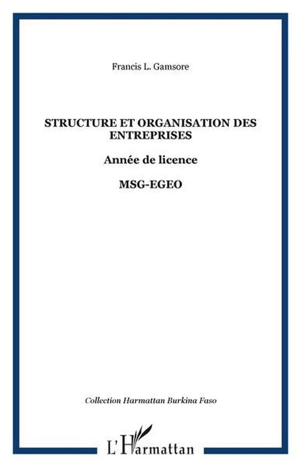 Structure et organisation des entreprises