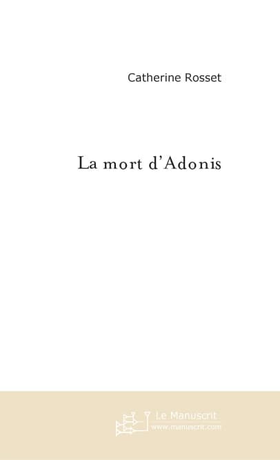 LA MORT D'ADONIS