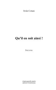 Qu'il en soit ainsi !