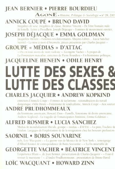 Lutte des sexes & lutte des classes