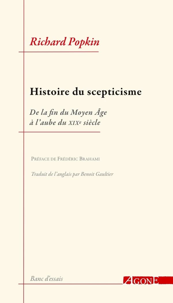 Histoire du scepticisme : de la fin du Moyen âge à l'aube du XIXe siècle