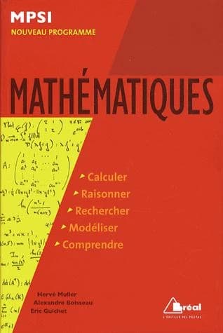 Mathématiques : MPSI : programme 2013
