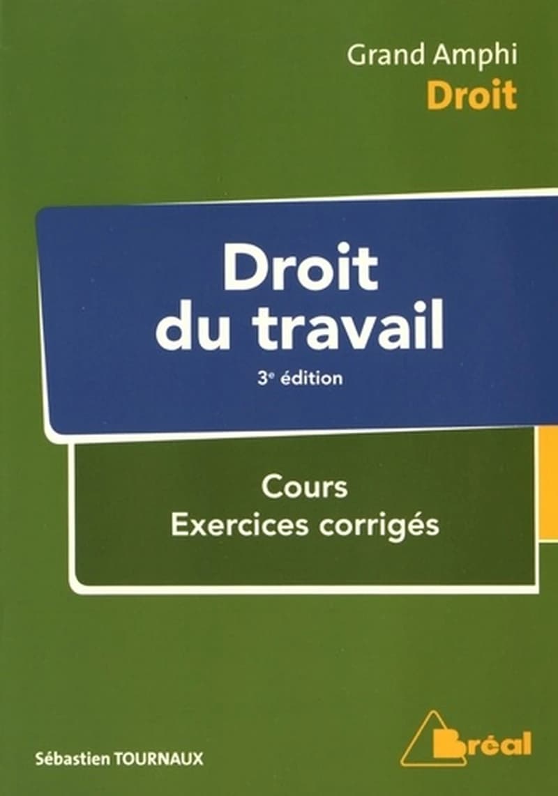 Droit du travail (3e éd., mise à jour et augmentée) Sébastien Tournaux,...