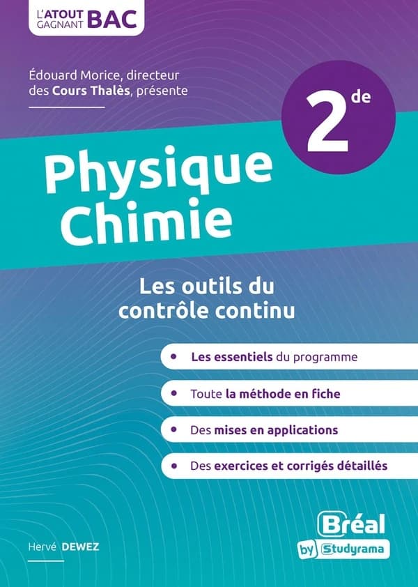 Physique-chimie ; 2de ; les outils du contrôle continu