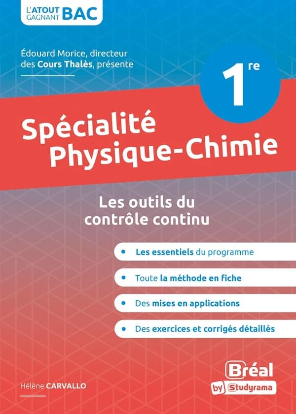 Spécialité physique-chimie ; 1re
