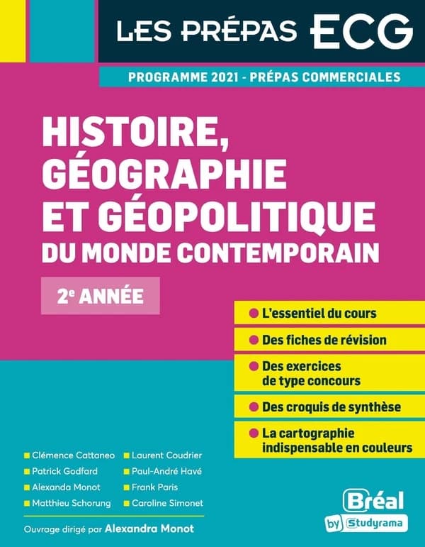 Histoire, géographie et géopolitique du monde contemporain : 2 année : [programme 2021, prépas commerciales]